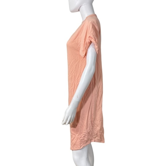 Peach Choker V Neck Short Sleeve Dress
New - Picture 4 of 5